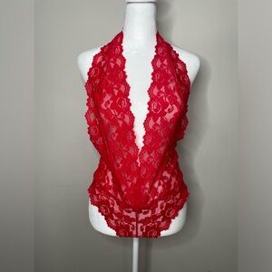 Adore Me Women’s One Piece Teddy Red Size M